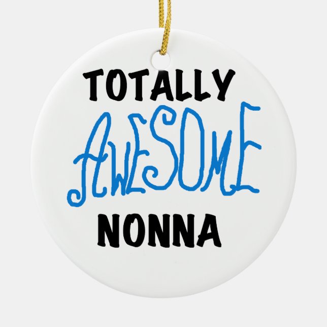 Total Phantastisch Nonna Blue T - Shirt und Gesche Keramikornament (Vorne)