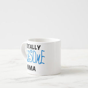 Total Phantastisch Oma Blue T - Shirt und Geschenk Espressotasse