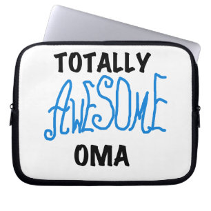 Total Phantastisch Oma Blue T - Shirt und Geschenk Laptopschutzhülle
