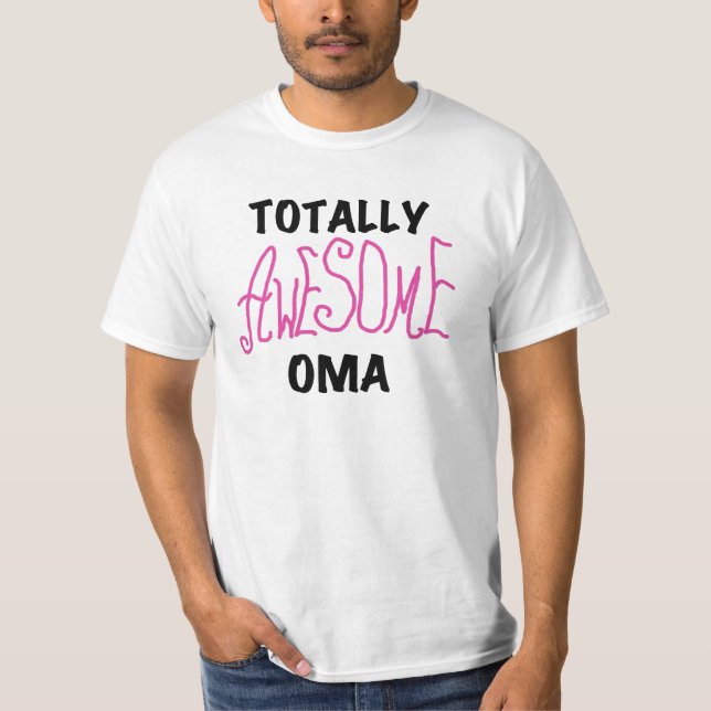 Total Phantastisch Oma Pink T - Shirt und Geschenk (Vorderseite)