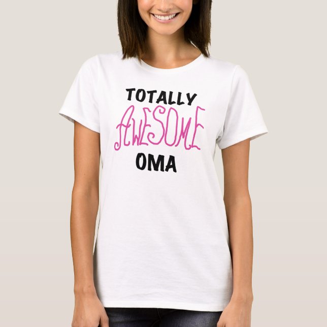Total Phantastisch Oma Pink T - Shirt und Geschenk (Vorderseite)