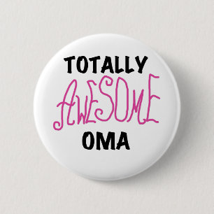 Total Phantastisch Oma Pink T - Shirt und Geschenk Button