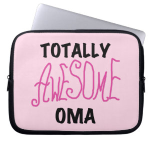 Total Phantastisch Oma Pink T - Shirt und Geschenk Laptopschutzhülle