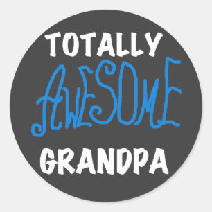 Total Phantastische Opa-T - Shirt und Geschenke Runder Aufkleber