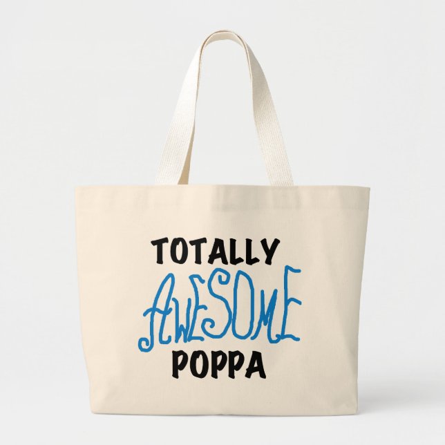 Total Phantastische Poppa-Hemden und Geschenke Jumbo Stoffbeutel (Vorne)