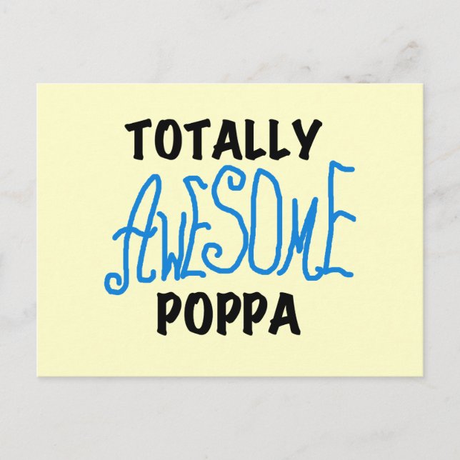 Total Phantastische Poppa-Hemden und Geschenke Postkarte (Vorderseite)