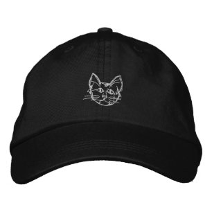 Total Real Platten Cat Bestickte Baseballkappe