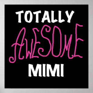 Total rosa T-Shirts fantastisches Mimi und Geschen Poster