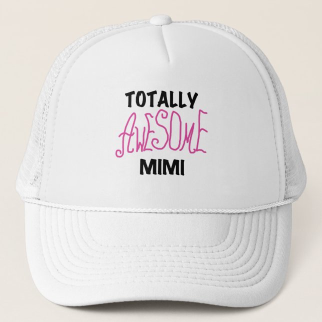 Total rosa T - Shirts fantastisches Mimi und Truckerkappe (Vorderseite)