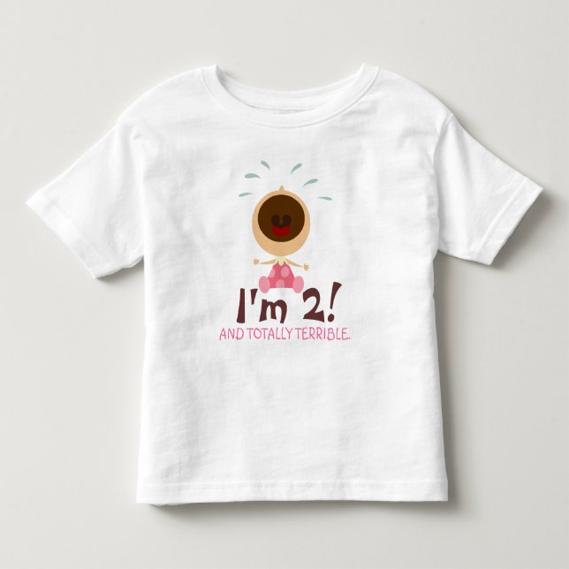 Total schreckliche zwei T - Shirt für Kleinkinder (Vorderseite)