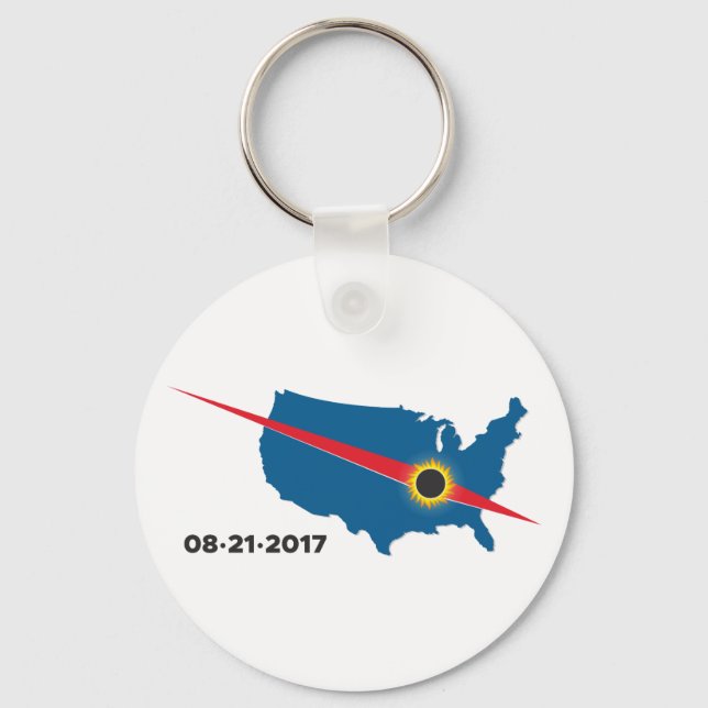 Total Solar Eclipse - 2017 - Ich habe es gesehen! Schlüsselanhänger (Vorderseite)