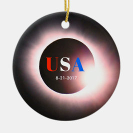 Total Solar Eclipse 2017 - USA Keramikornament