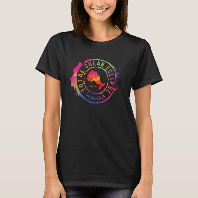 Total Solar Eclipse 2024 Canada Ontario Kingston T T-Shirt (Vorderseite)