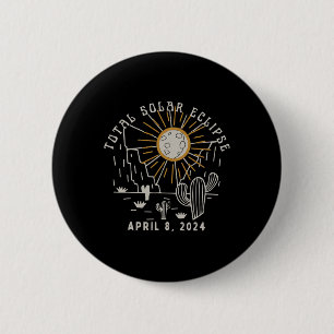 Total Solar Eclipse 2024 Totalily Western Texas Us Button