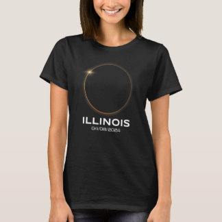 Total Solar Eclipse 2024 Totality Illinois T-Shirt