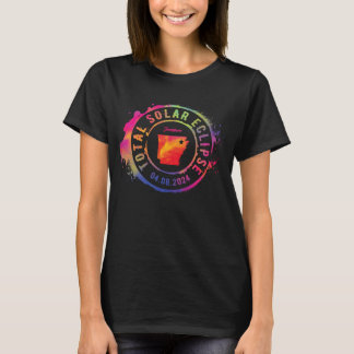 Total Solar Eclipse 2024 USA Arkansas Jonesboro bi T-Shirt
