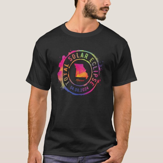 Total Solar Eclipse 2024 USA Missouri Totality Col T-Shirt (Vorderseite)