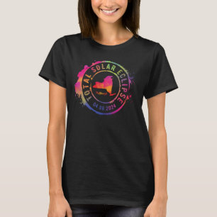 Total Solar Eclipse 2024 USA New York Plattsburgh T-Shirt