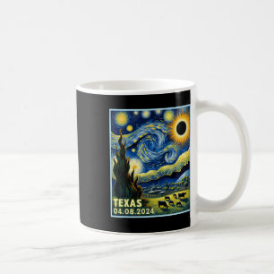 Total Solar Eclipse 2024 Van Gogh Starry Night Sty Kaffeetasse