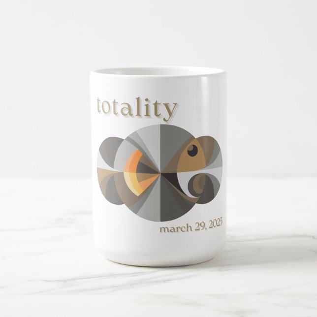 Total Solar Eclipse 2025 lustiges Design. Totalitä Kaffeetasse (Mittel)