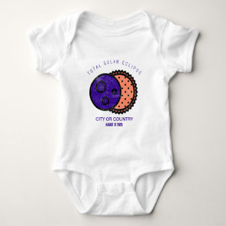 Total Solar Eclipse 2026 Custom Baby Strampler