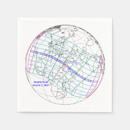 Total Solar Eclipse 2027 Map Serviette