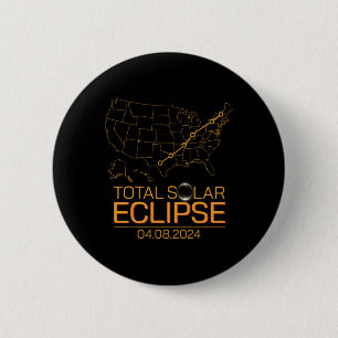 Total Solar Eclipse 8. April 2024 US-Karte Totalit Button