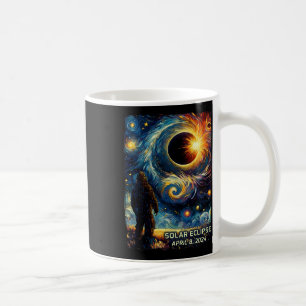 Total Solar Eclipse America Sasquatch Starry Night Kaffeetasse