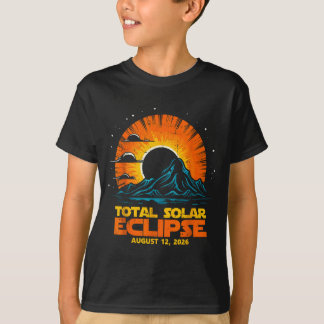 Total Solar Eclipse August 12 2026 Artwork T-Shirt