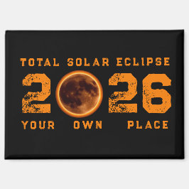 Total Solar Eclipse August 12, 2026 Magnet