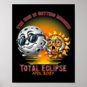 Total Solar Eclipse Chase April 2024 Sun ist Getti Poster