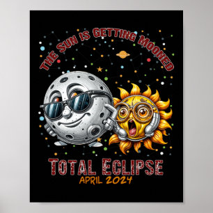 Total Solar Eclipse Chase April 2024 Sun ist Getti Poster