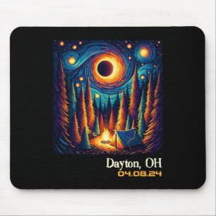 Total Solar Eclipse Dayton Ohio Mousepad