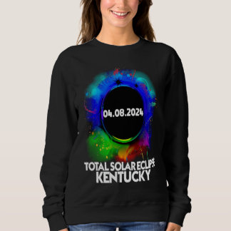 Total Solar Eclipse Kentucky 2024 Totality Colorfu Sweatshirt