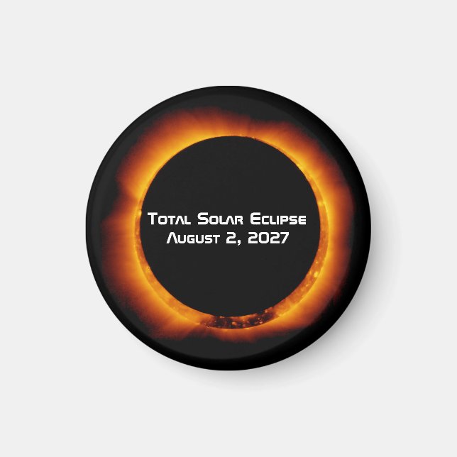 Total Solar Eclipse of the Century 2027 Magnet (Vorne)