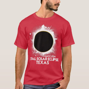Total Solar Eclipse TEXAS 2024 American Totality T T-Shirt