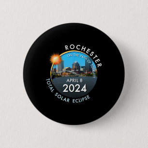 Total Solar Eclipse Totality Rochester New York 26 Button