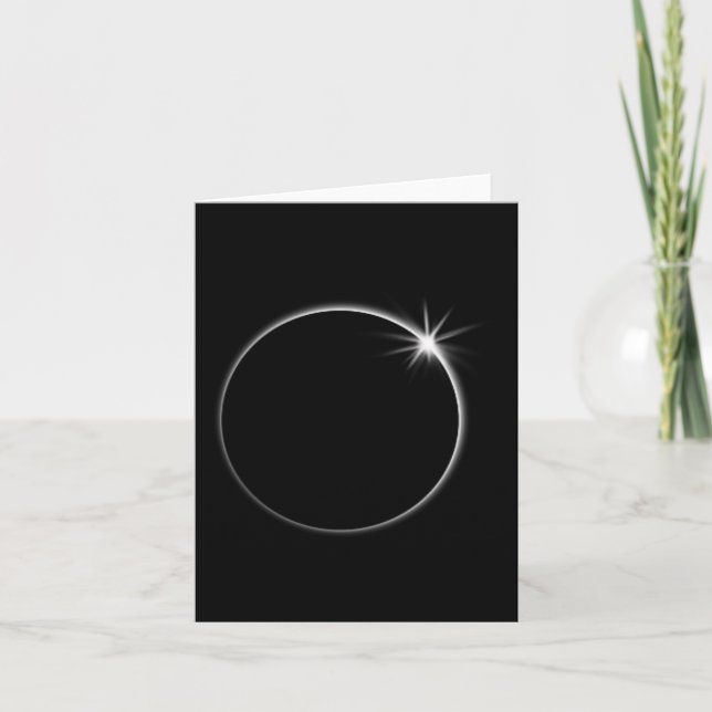 Total Solar Eclipse US American Flag Totality 04,0 Karte (Vorderseite)