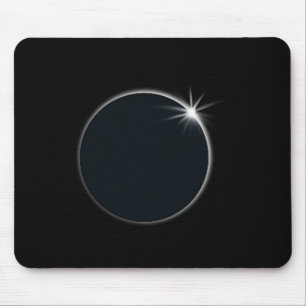 Total Solar Eclipse US American Flag Totality 04,0 Mousepad