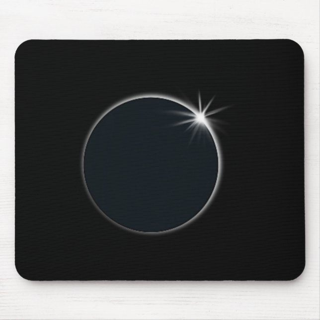 Total Solar Eclipse US American Flag Totality 04,0 Mousepad (Vorne)