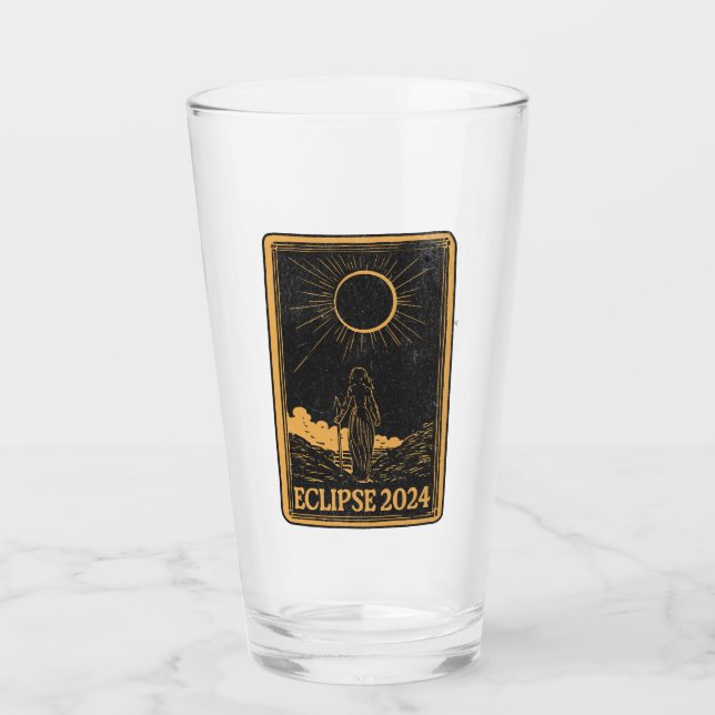 Total Solar Eclipse USA 8. April 2024 Celestial Glas (Vorderseite)