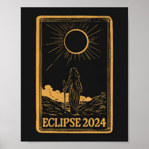 Total Solar Eclipse USA 8. April 2024 Celestial Poster