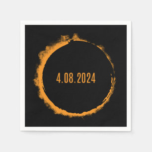 Total Solar Eclipse USA 8. April 2024 Serviette