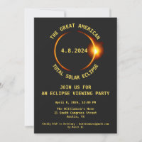 Total Solar Eclipse Viewing Party 4/8/2024 USA