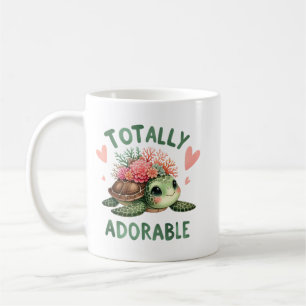 Total süße Schildkröte, niedliche Kunst Kaffeetasse