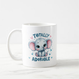 Total süßer Baby-Elefant Kaffeetasse