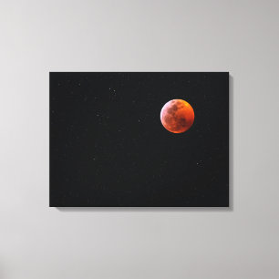 Totale Blutmondfinsternis   Big Island Hawaii Leinwanddruck
