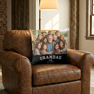 Totale Enkel Foto Varsity Opa Est Jahr Legacy Kissen