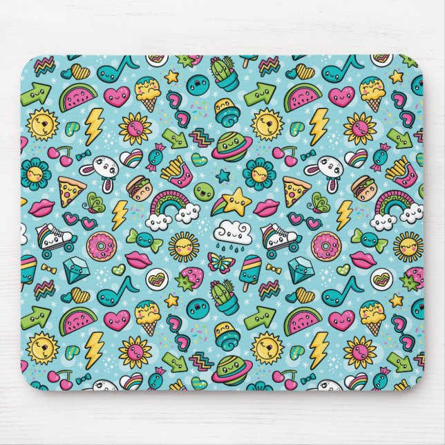 Totale Niedliche Doodles-Mousepad Mousepad (Vorne)
