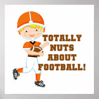 Totale Nüsse über Fußball